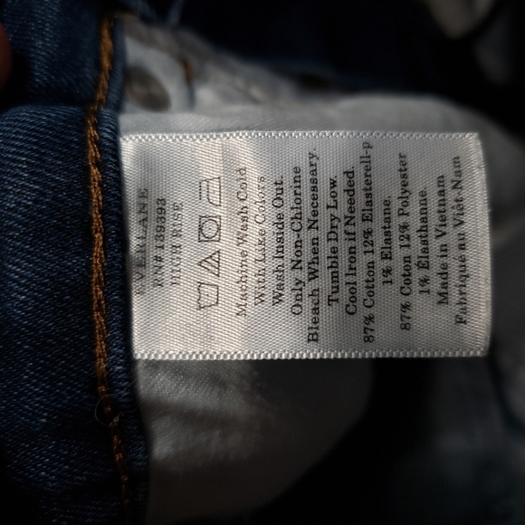 Everlane The Authentic Stretch High Rise Skinny Jeans in Dark Wash Size 28 R - Picture 13 of 16